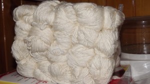 pulled silk undyed