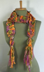 checkmate scarf in chiffon ribbon