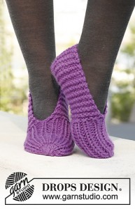 Lollipop Slippers in Andes by Drops Design