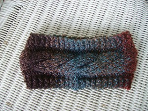 Super Easy Cabled Chunky headband